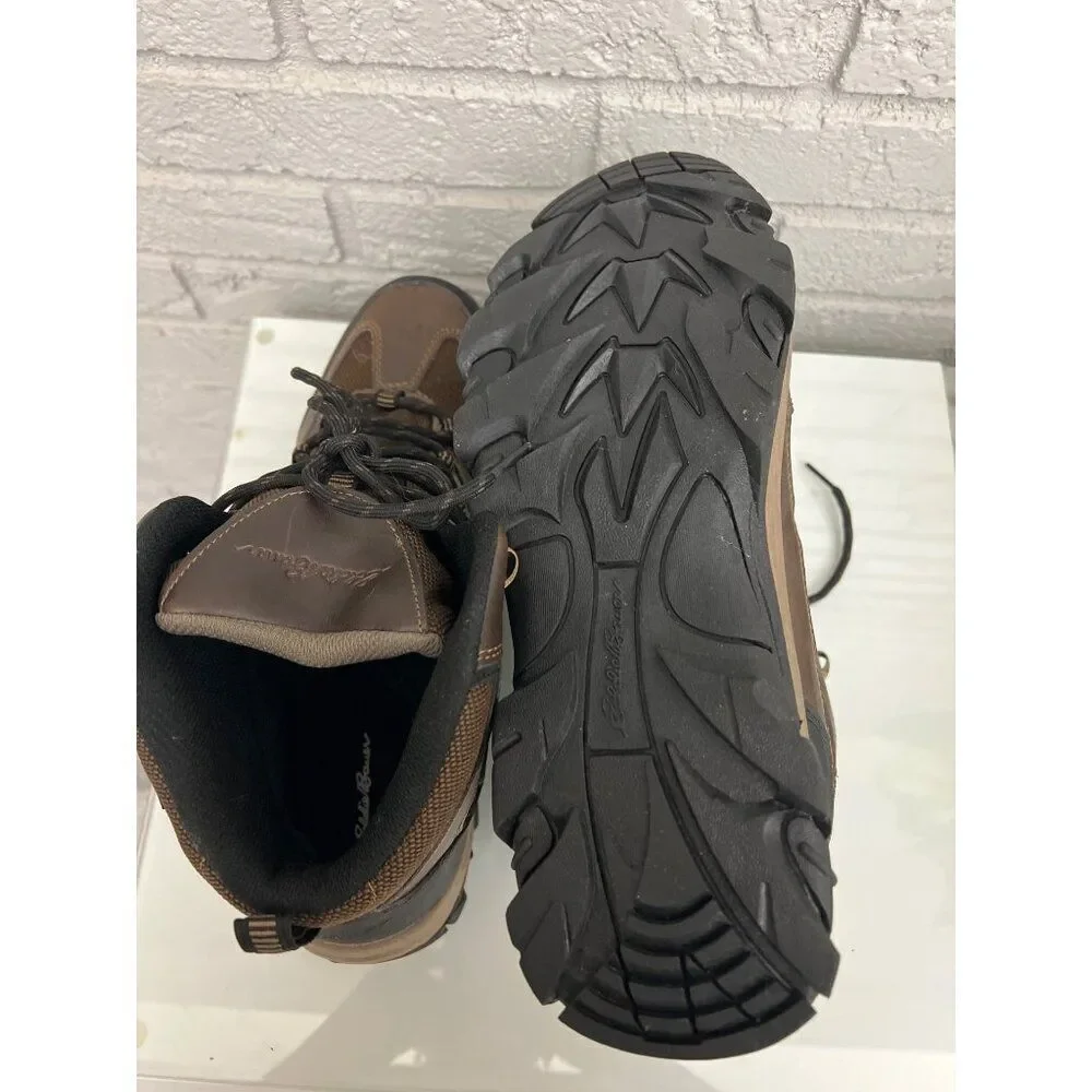 Eddie Bauer Fairmont Men Brown Waterproof Hiking Boots Size 11